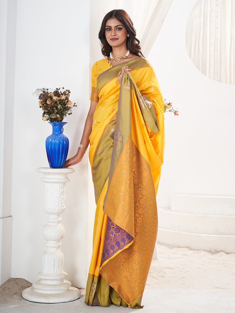 Jamuna Silk in Yellow