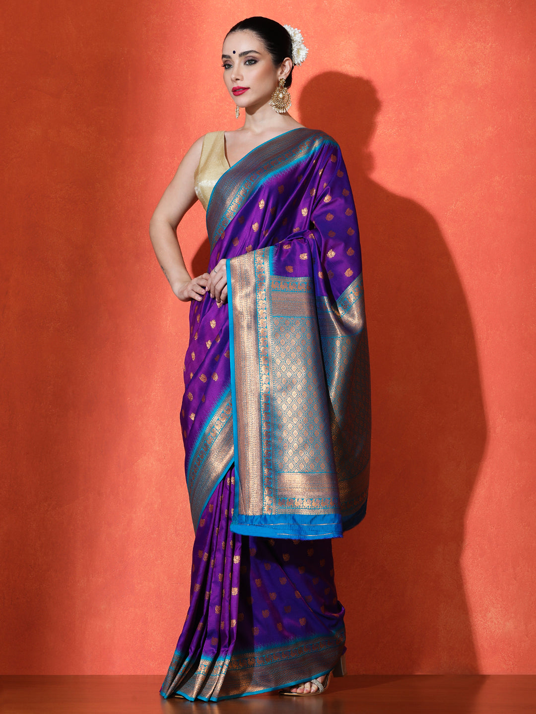 Bhakti Silk in Purple