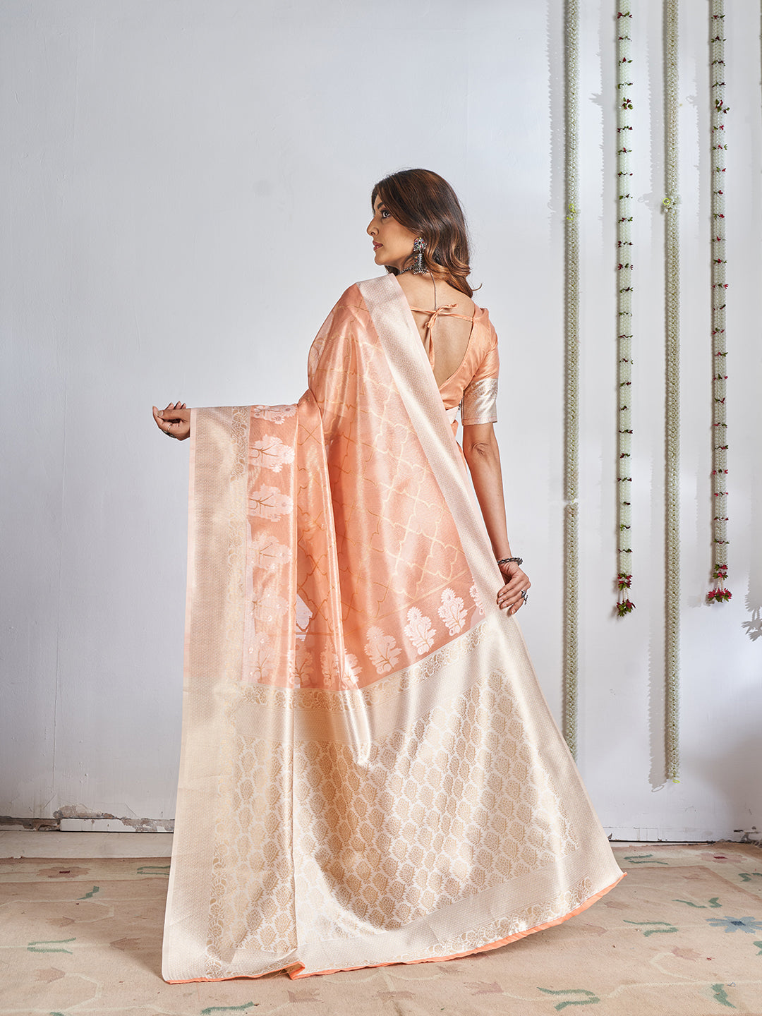 Sannidhi Silk In Tangerine Orange