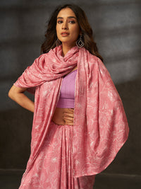 Bageecha Royale in Rose Pink with Floral Motifs