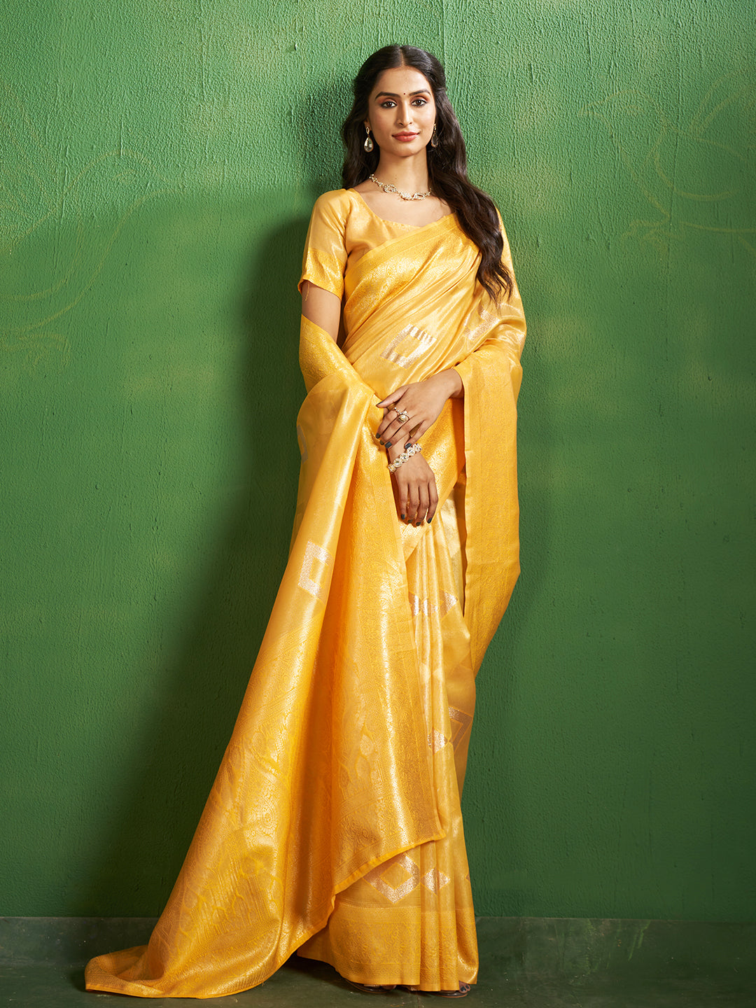 Kalki Silk in Vibrant Yellow