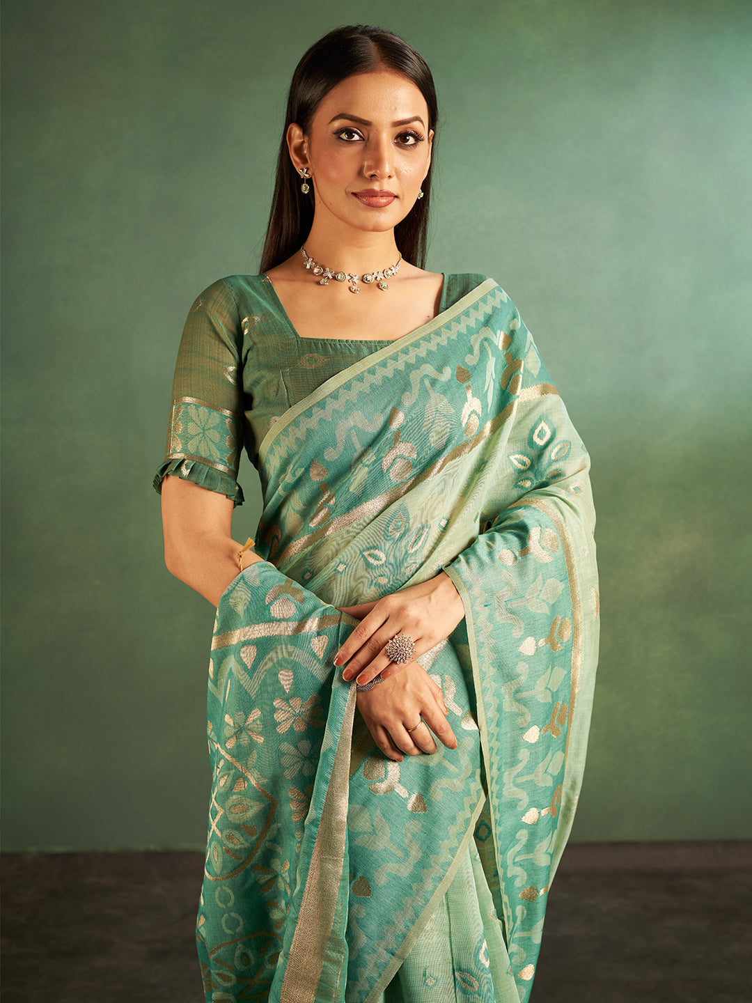 Kalika Cotton in Green