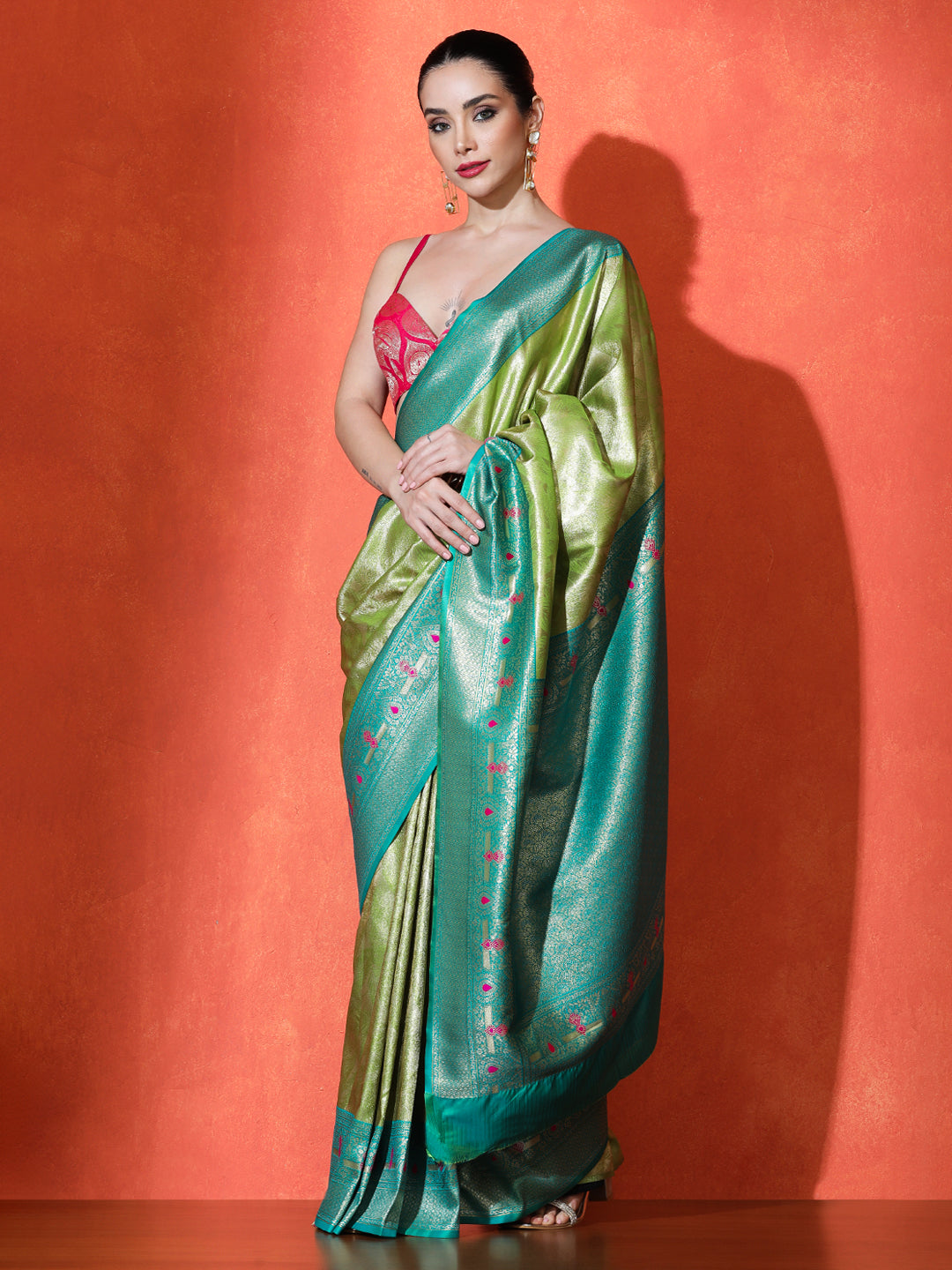 Chaitali Silk in Light Green