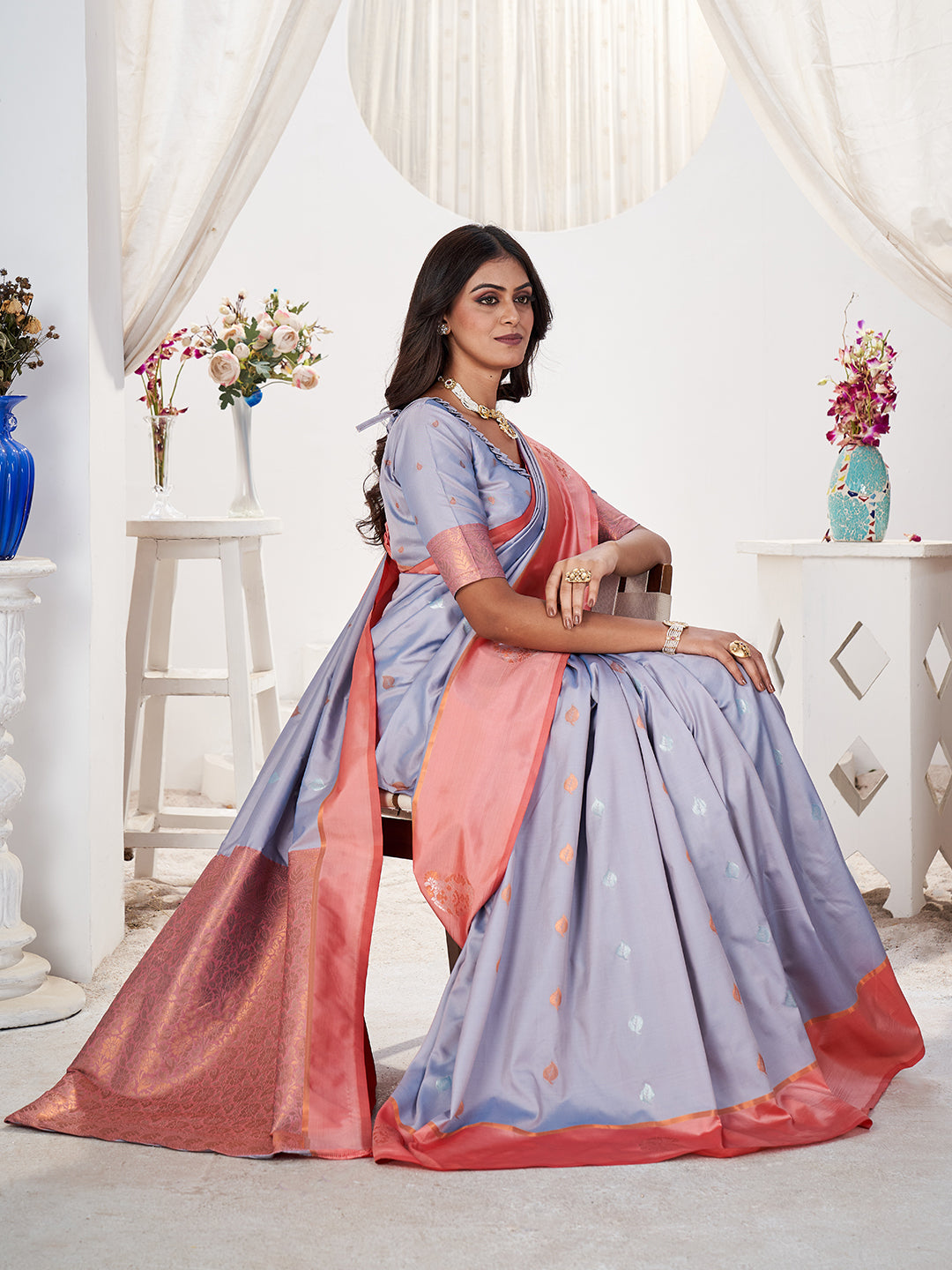 Jamuna Silk in Lilac