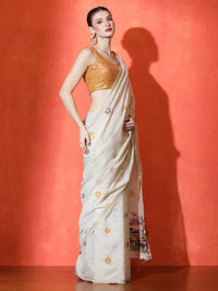 Sundari Cotton In Cream and Brown