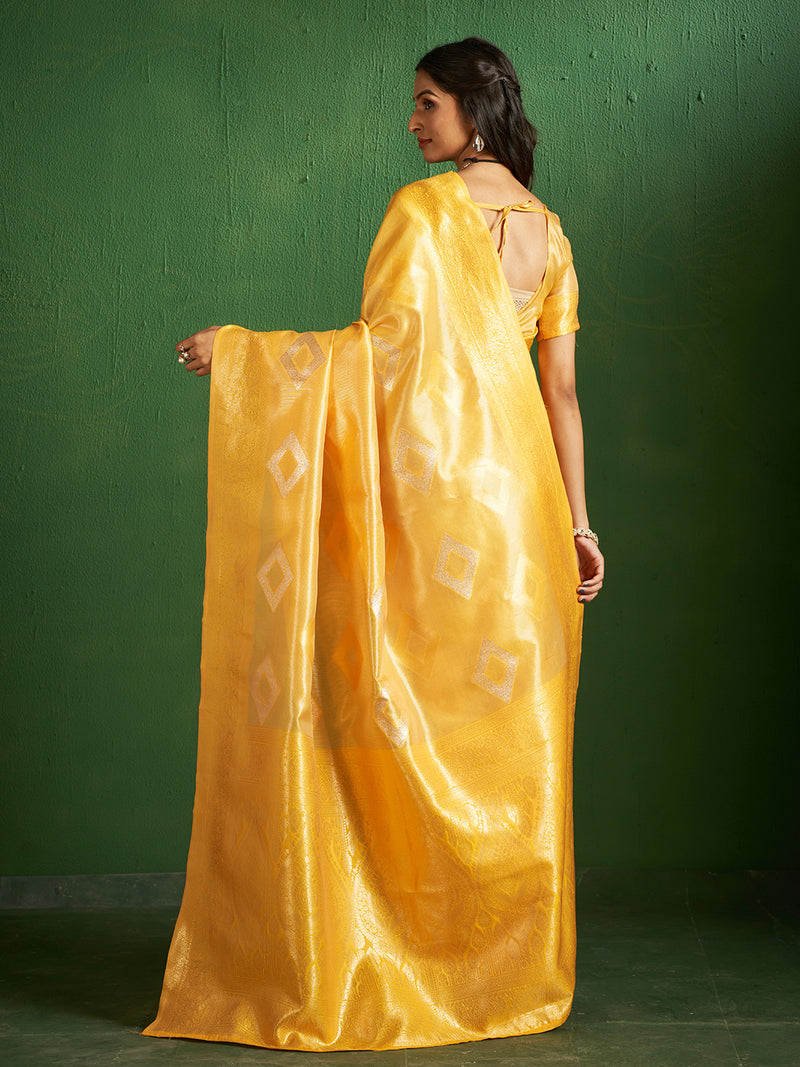 Kalki Silk in Vibrant Yellow