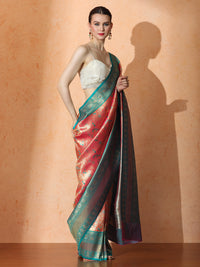 Vasanti Silk in Bright Red