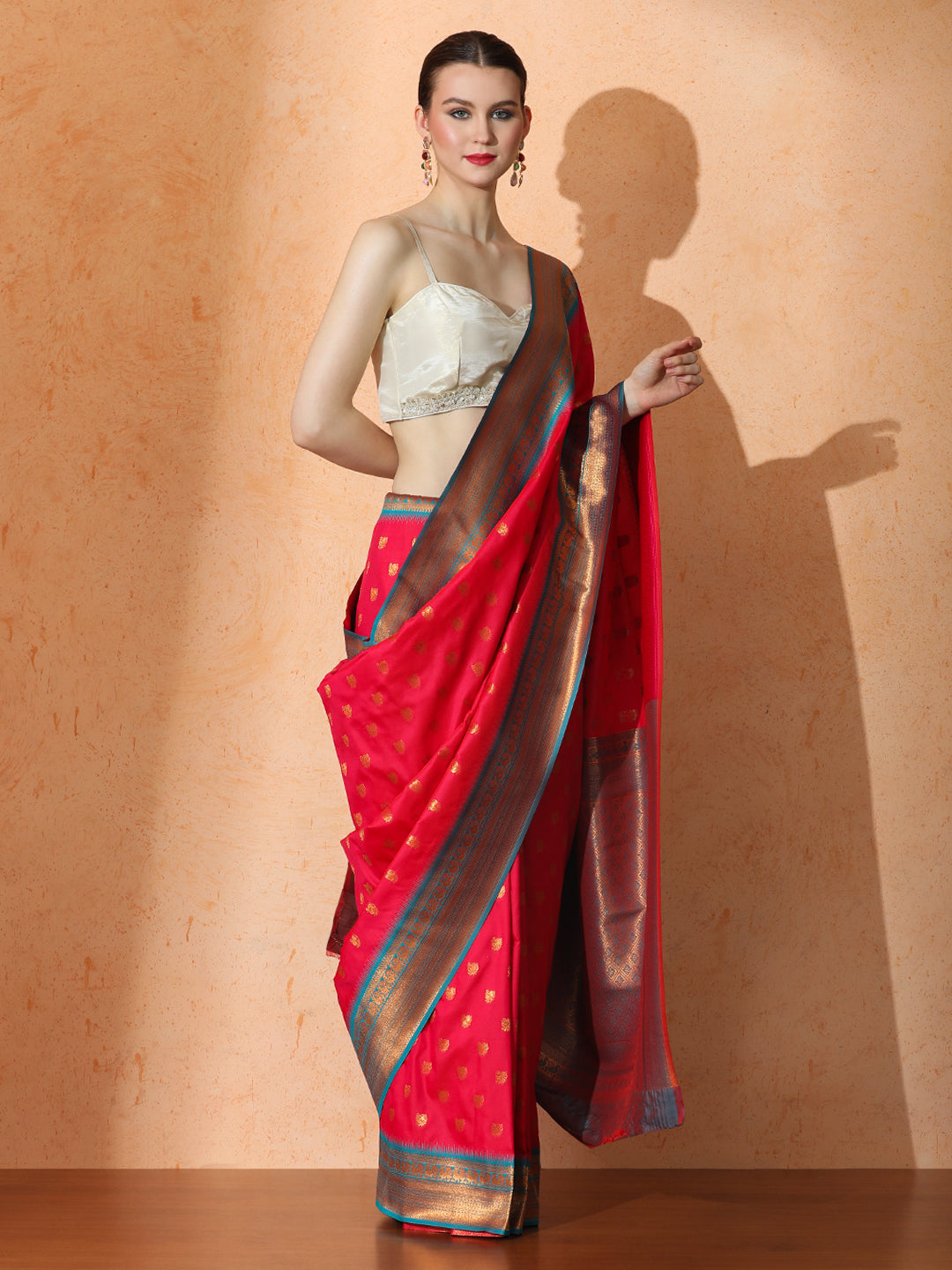 Bhakti Silk in Red