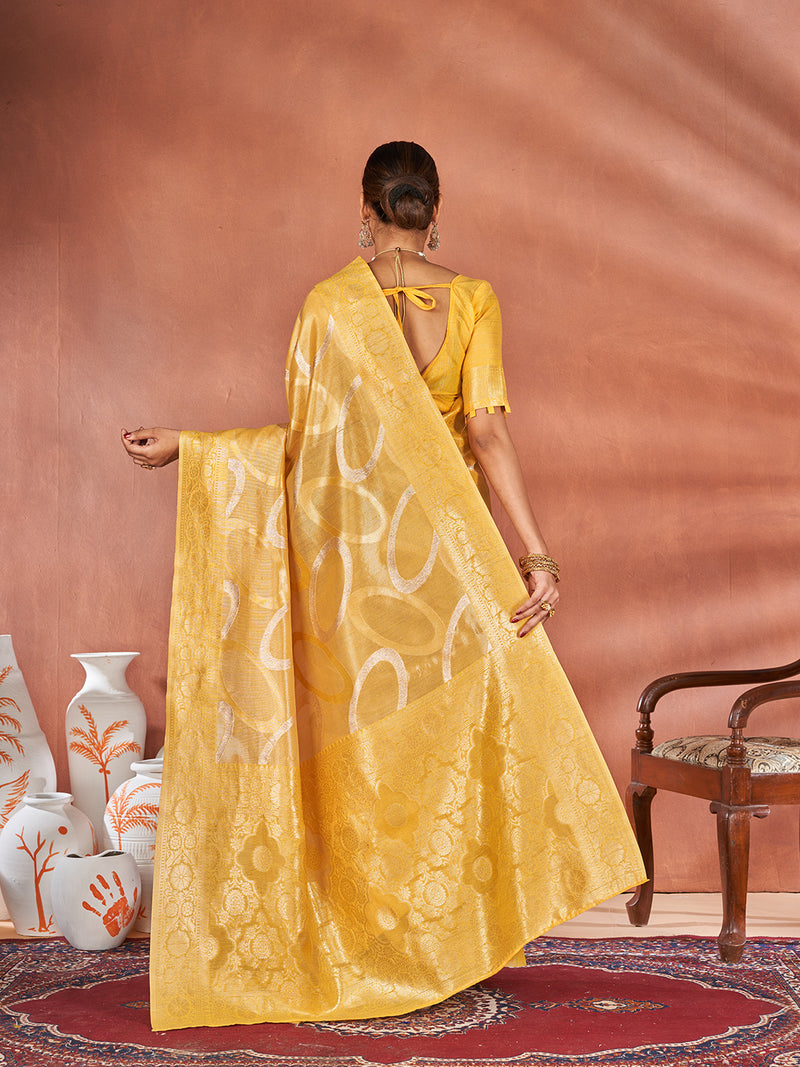 Etasha Silk In Golden Yellow