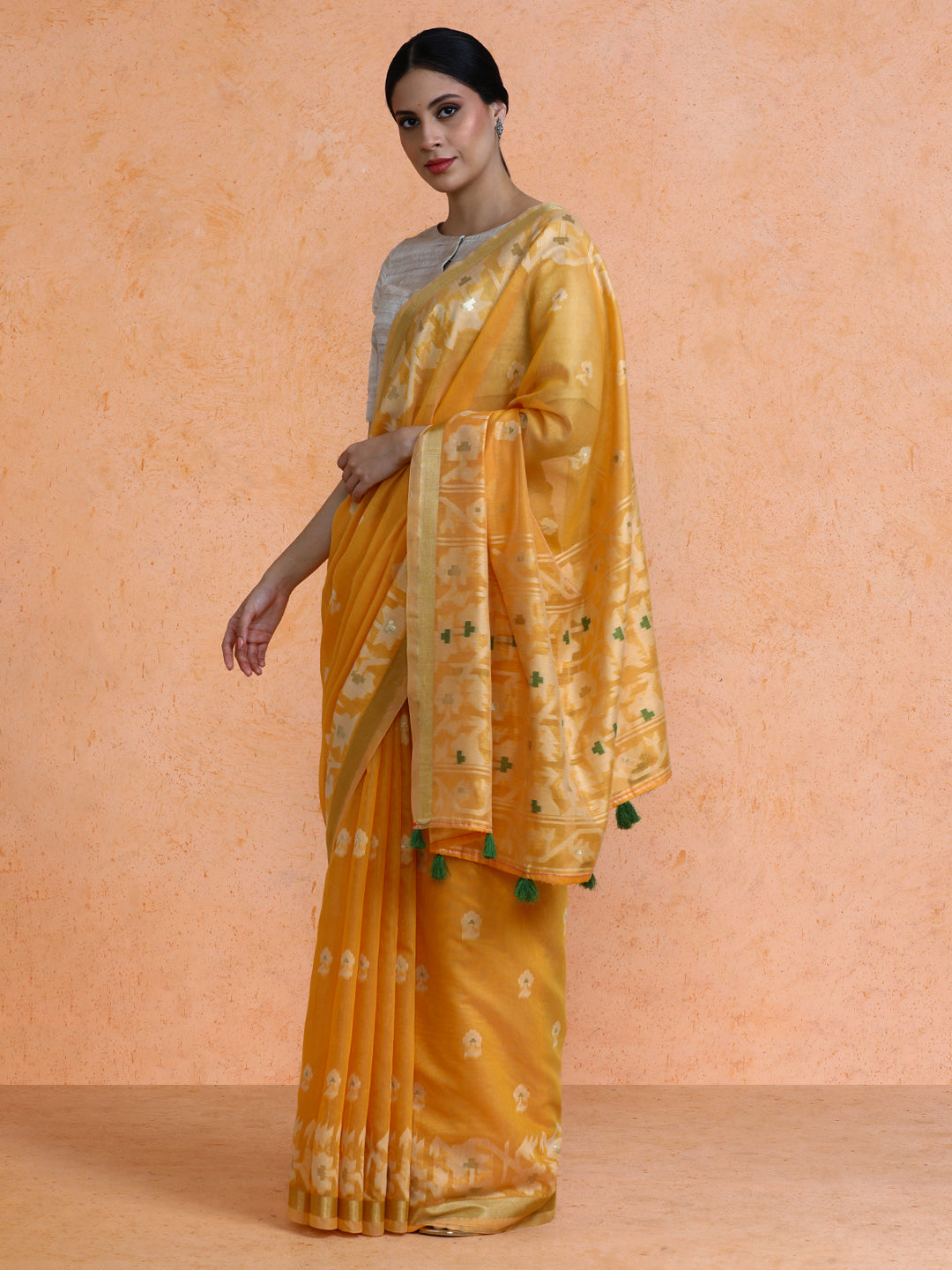 Vinita Cotton in Yellow