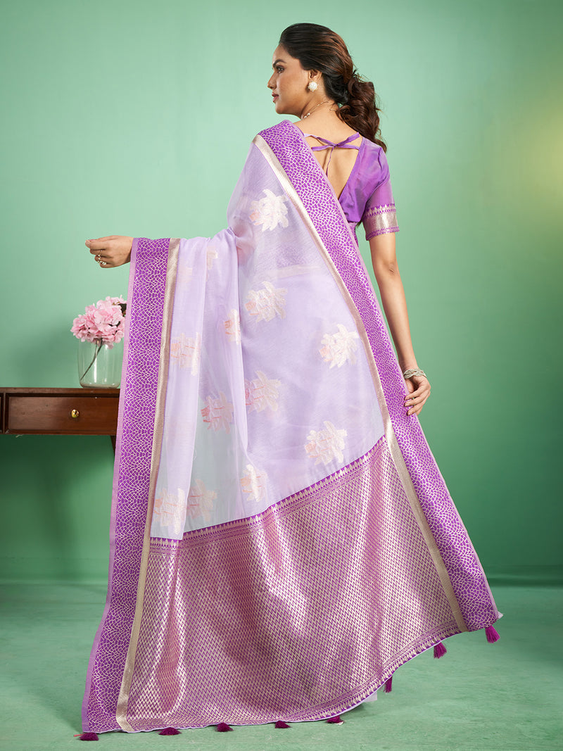 Rohini Cotton In Lavender & Grape Purple