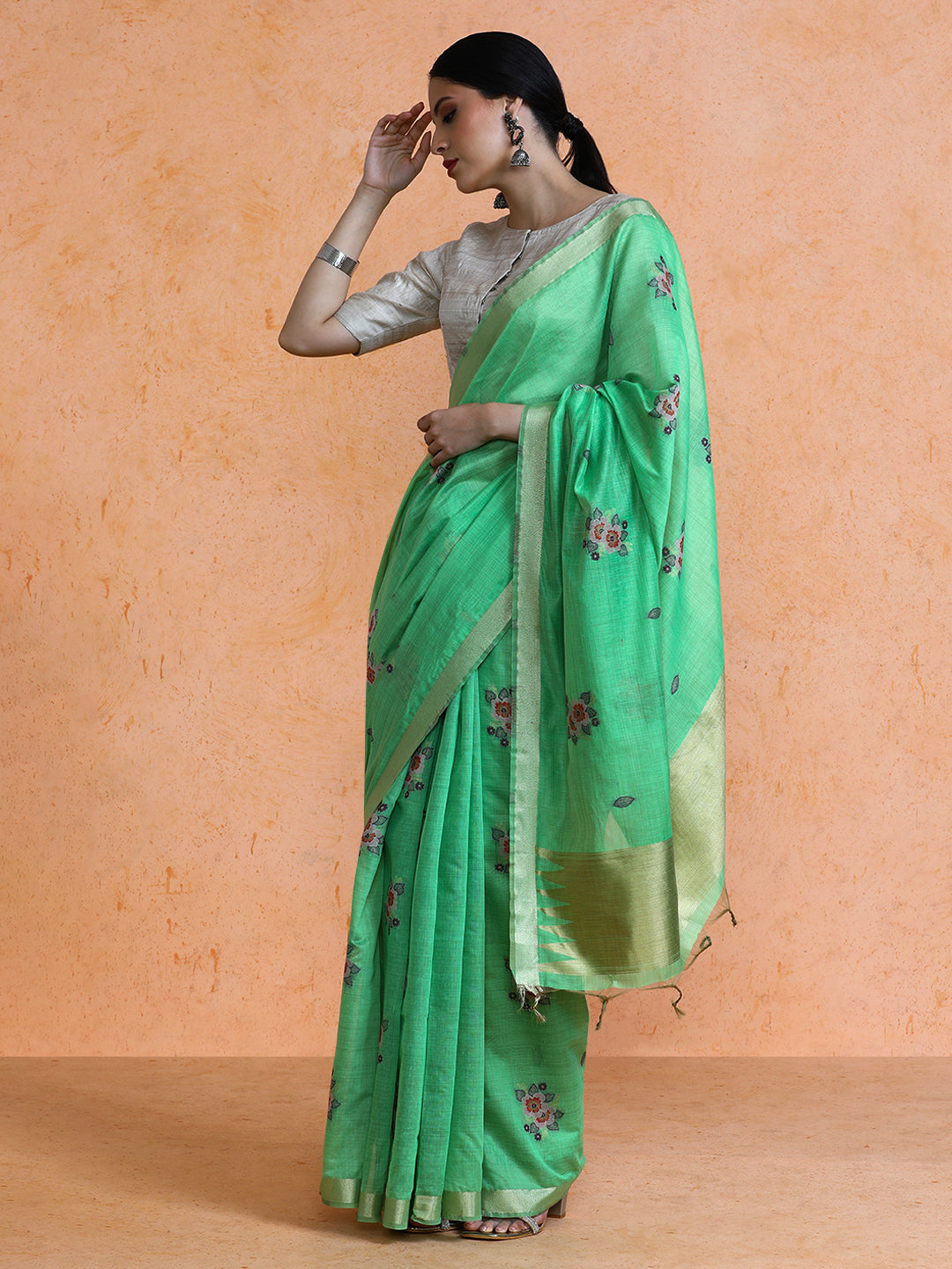 Shireen Cotton in Green