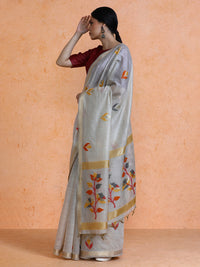 Rithika Cotton in Beige with Yellow Motifs