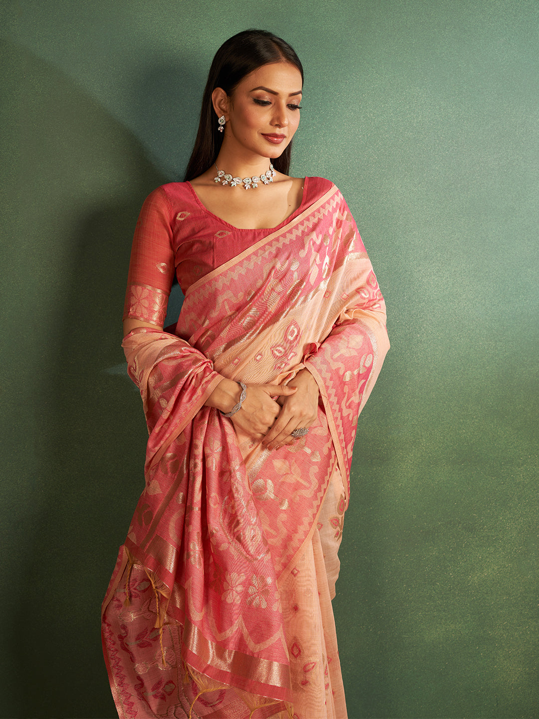 Kalika Cotton in Rose Coral