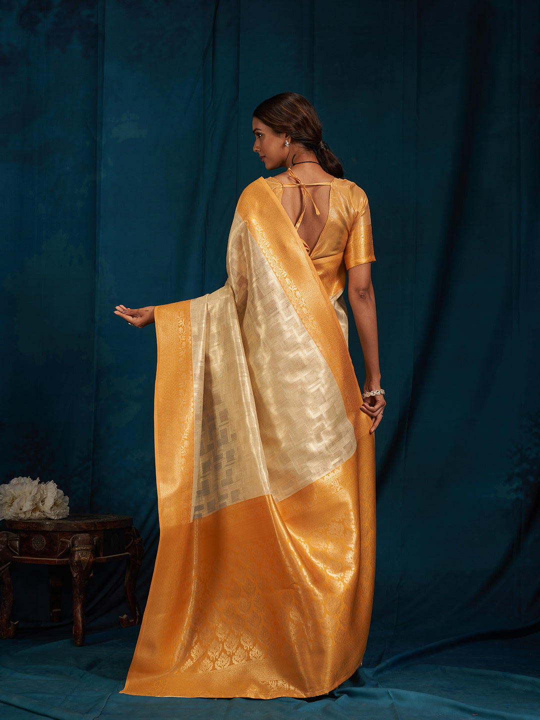 Swarnika Silk In Sunset Yellow