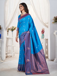 Jamuna Silk in Light Blue