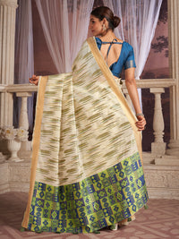 Vaanya Cotton In Olive Green & Lime Green