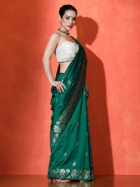 Adah Silk In Dark Green