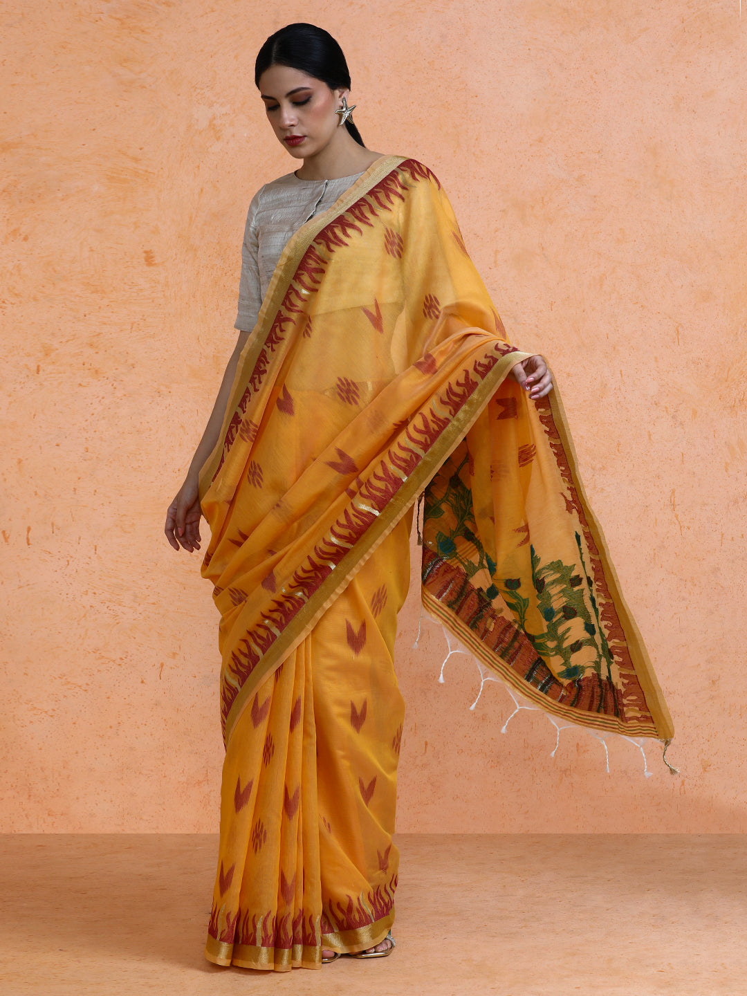 Vilasini Cotton in Mustard Yellow