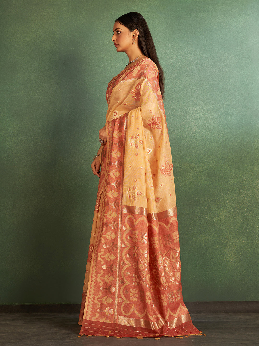 Kalika Cotton in Mustard Yellow