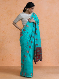 Rasa Cotton in Aqua Blue