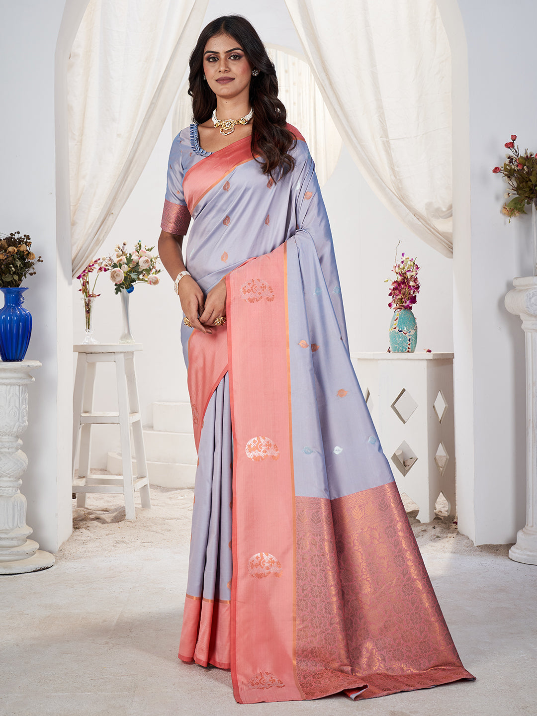 Jamuna Silk in Lilac