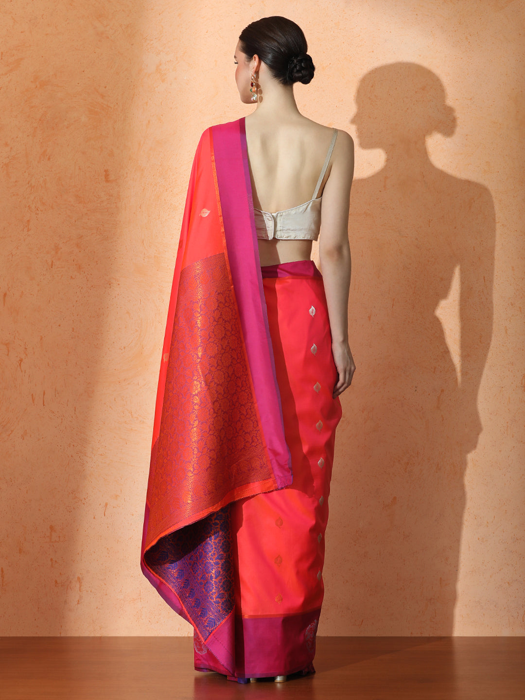 Jamuna Silk in Orange