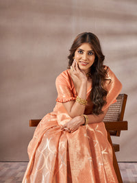 Samiksha Silk in Orange