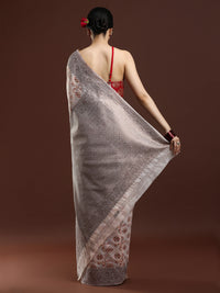 Woven Design Chanderi Cotton Saree in Light Pink