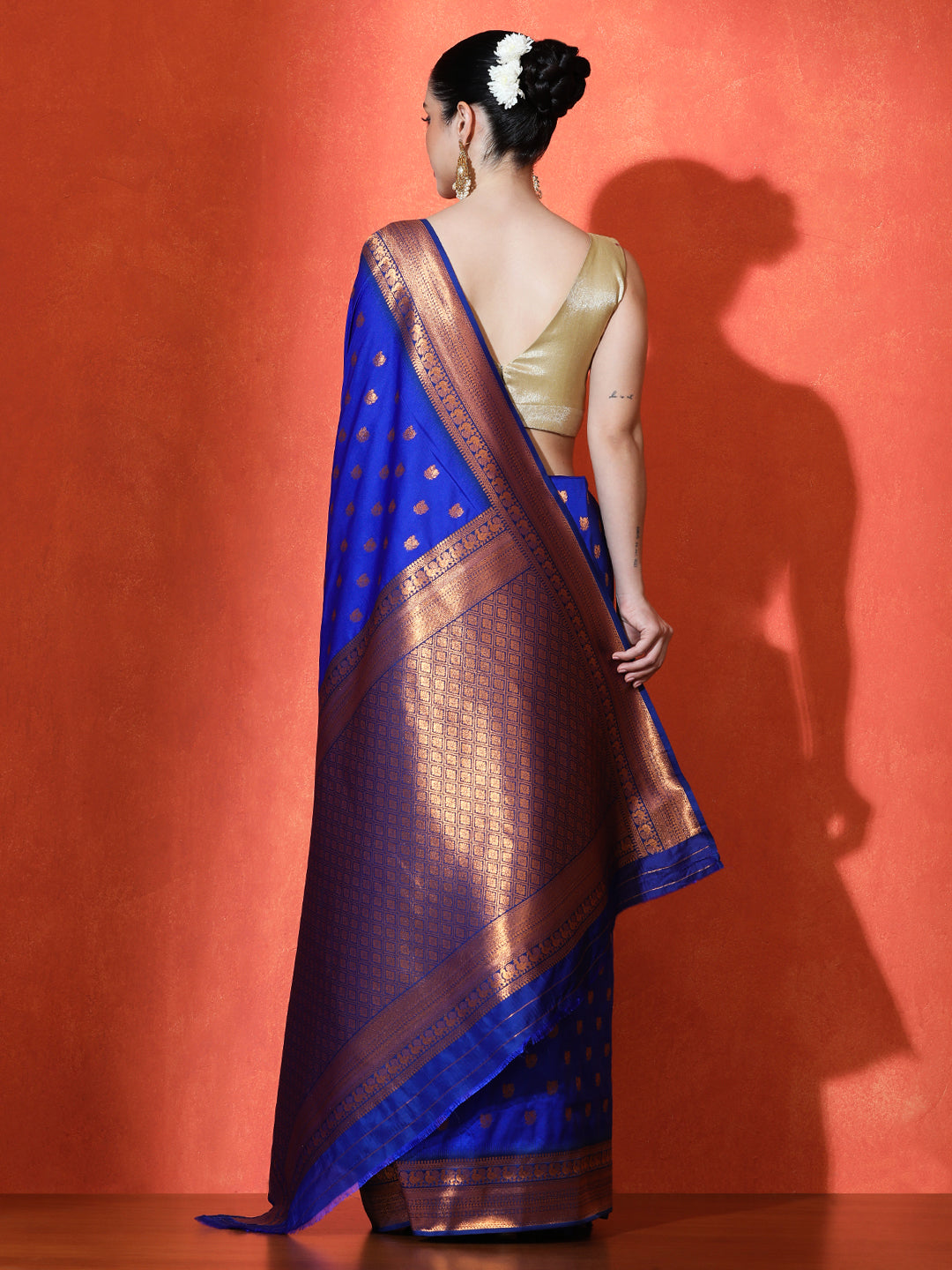 Bhakti Silk in Dark Blue