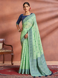 Dhrisha Cotton in Mint Green