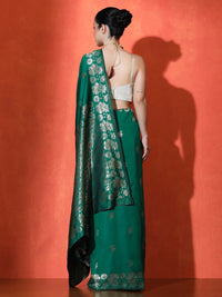 Adah Silk In Dark Green