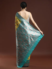 Woven Design Chanderi Cotton Saree in Yellow