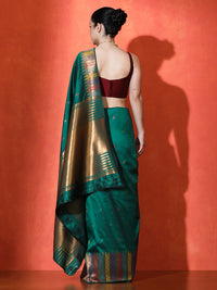 Aakshi Silk In Dark Green