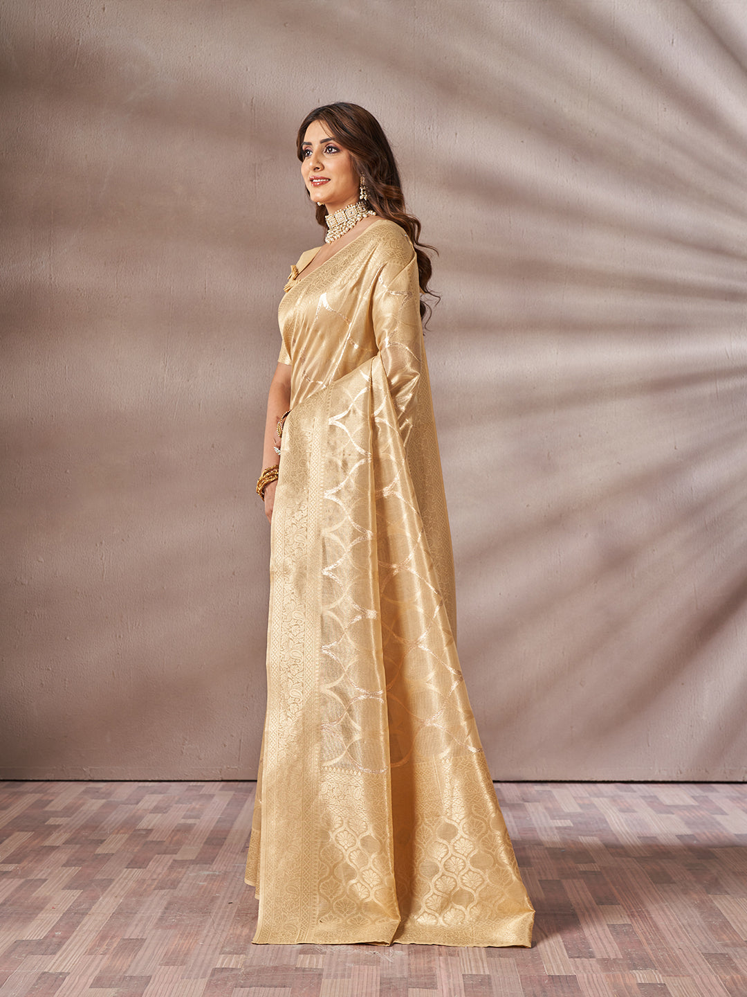 Samiksha Silk in Beige