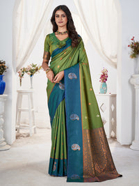 Jamuna Silk in Green