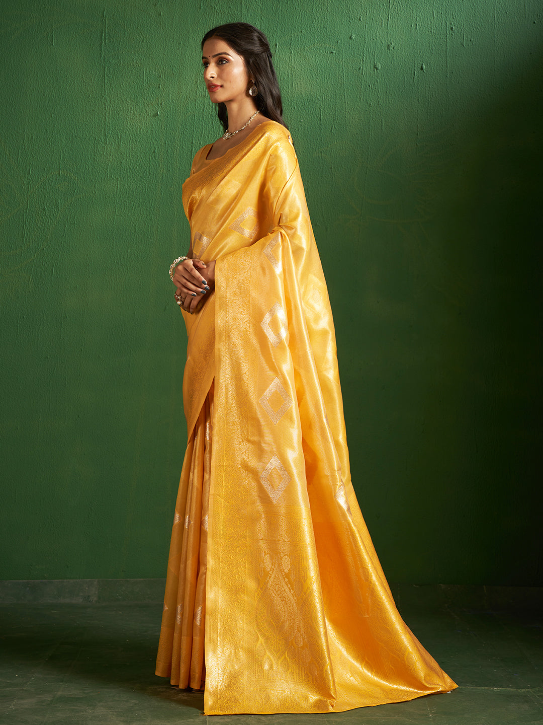 Kalki Silk in Vibrant Yellow