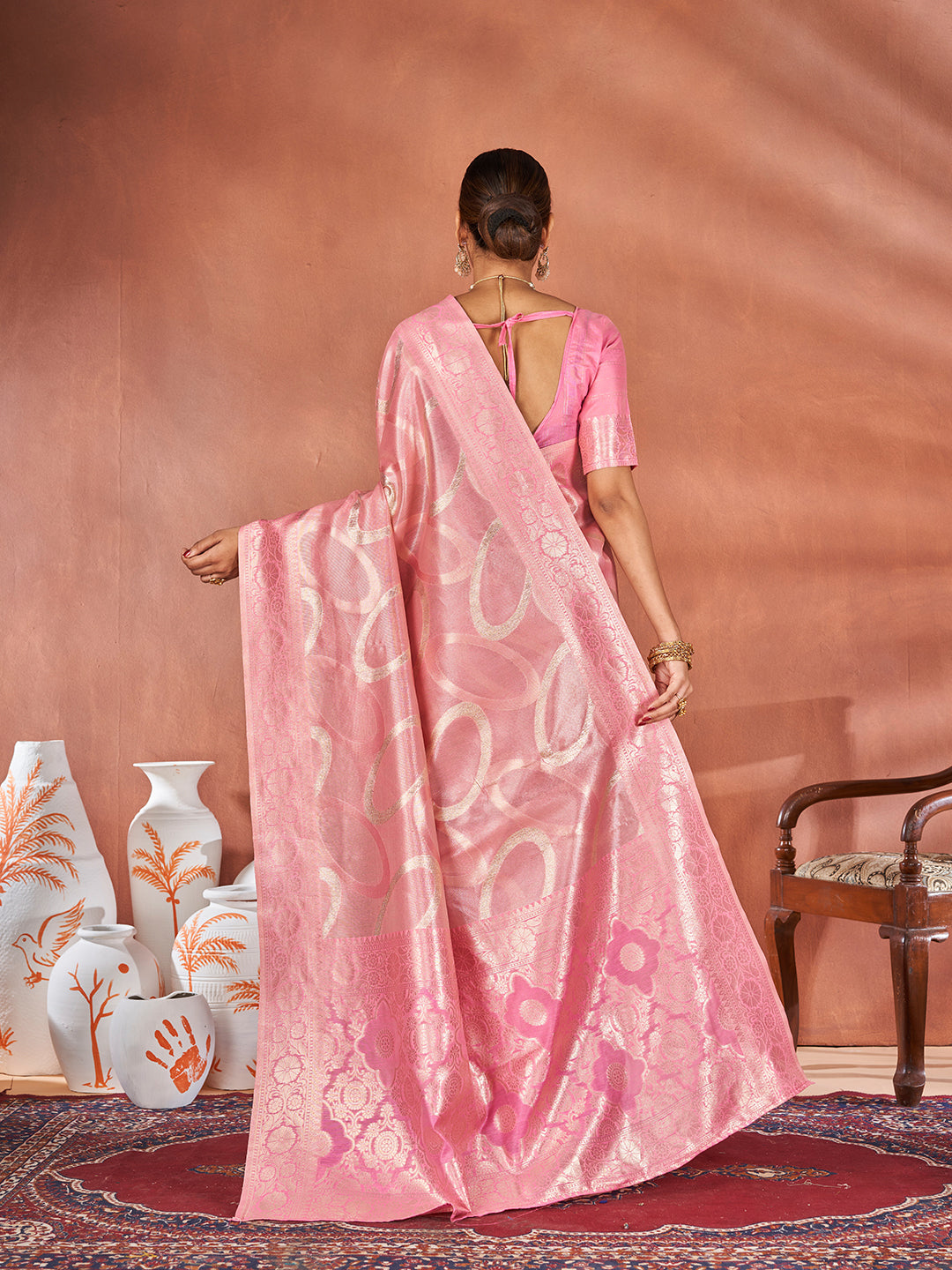 Etasha Silk In Rose Pink