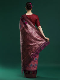Woven Design Chanderi Cotton Saree in Pink