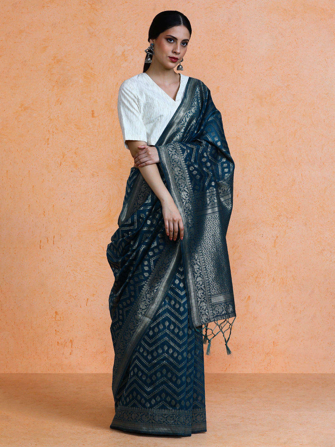 Navriti Cotton in Dark Blue