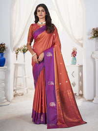 Jamuna Silk in Copper Orange