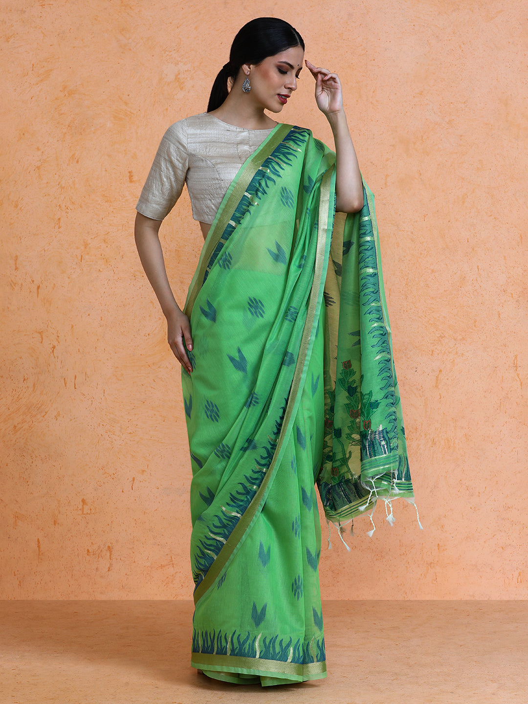 Vilasini Cotton in Green