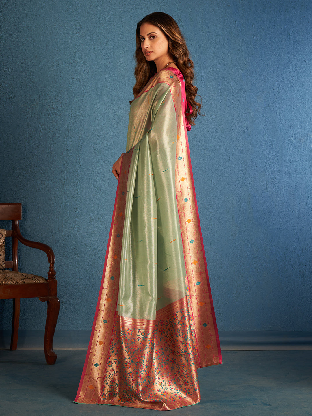 Vamika Silk in Light Green