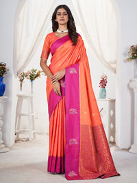 Jamuna Silk in Orange