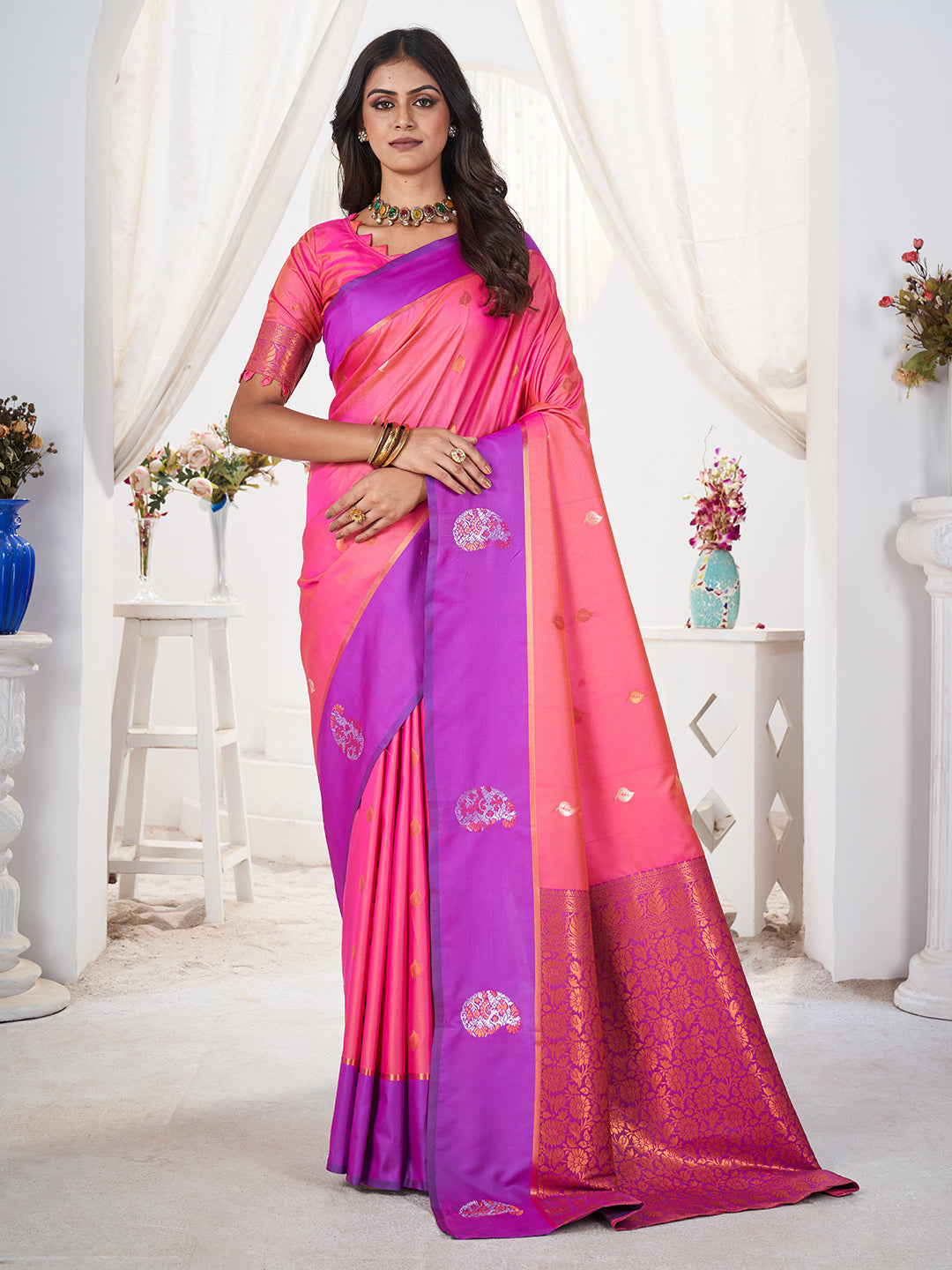 Jamuna Silk in Pink