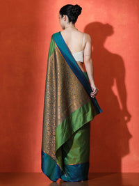 Jamuna Silk in Dark Green