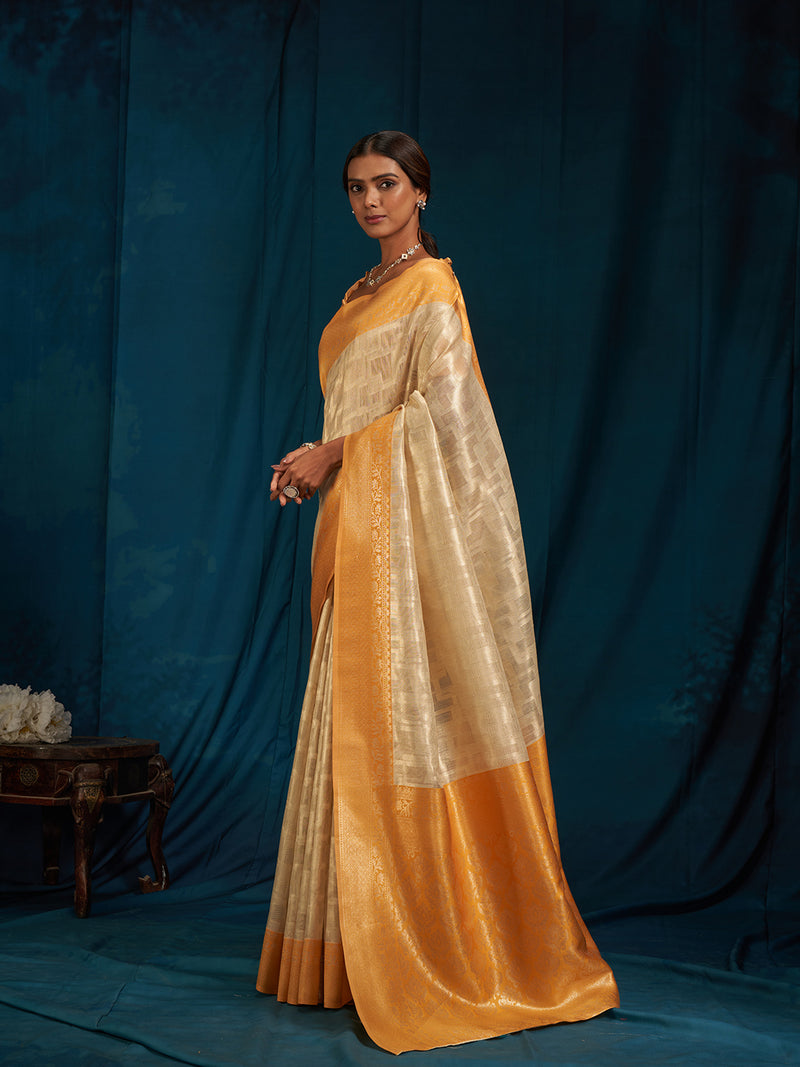 Swarnika Silk In Sunset Yellow