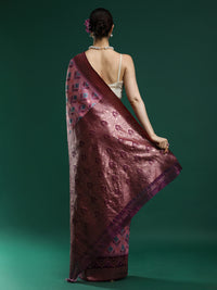 Woven Design Chanderi Cotton Saree in Pink