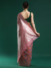 Woven Design Chanderi Cotton Saree in Pink
