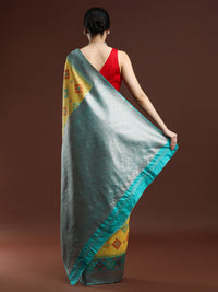 Woven Design Chanderi Cotton Saree in Yellow